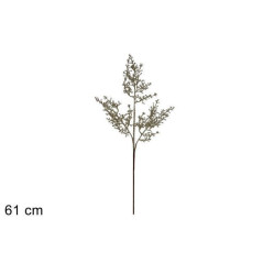 INGROSSO ARTICOLI DI NATALE STELO RAMI GLITTERATI 61 CM CHAMPAGNE 8053482352930 DECORAZIONI NATALIZIE FIORI FINTI NATALIZI