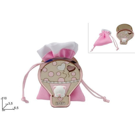 INGROSSO BOMBONIERE SACCHETTO RICORDO NASCITA BIMBA MONGOLFI 8034048666647 ARTICOLI PER BOMBONIERE RETINE E OGGETTISTA PER CONFE