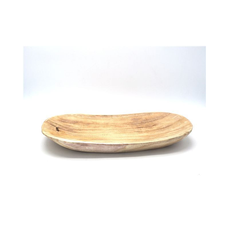 CENTROTAVOLA LEGNO OVALE NAT. 42X20/H.6C EAN 8021029131584 INGROSSO VASSOI E PIROFILE