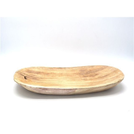 CENTROTAVOLA LEGNO OVALE NAT. 42X20/H.6C EAN 8021029131584 INGROSSO VASSOI E PIROFILE