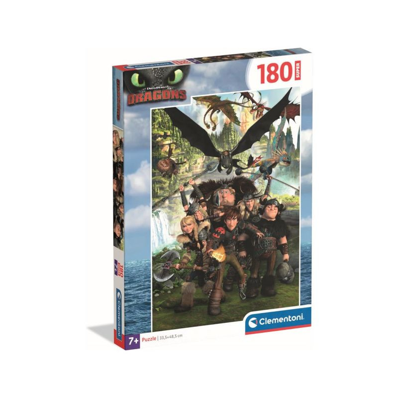 PUZZLE PZ.180 SUPER DRAGONTRAINER 29793 EAN 8005125297931 INGROSSO PUZZLE CLASSICI