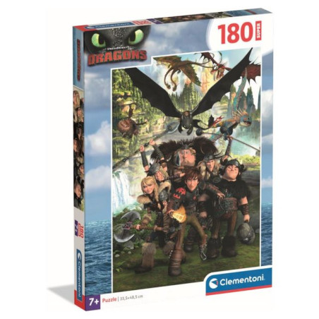 PUZZLE PZ.180 SUPER DRAGONTRAINER 29793 EAN 8005125297931 INGROSSO PUZZLE CLASSICI
