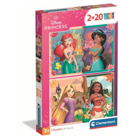 PUZZLE PZ.2X20 DISNEY PRINCESS 24784 EAN 8005125240920 INGROSSO PUZZLE CLASSICI