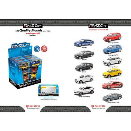 INGROSSO GIOCATTOLI RMZ CITY MODELLINI 1:43 ASS. (24) 8001097953660 MACCHININE MODELLINI AUTO