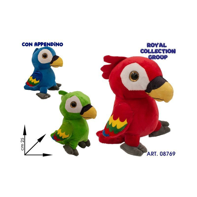 PAPPAGALLO PELUCHE OCCHIONI CM 25 EAN 8027456557539 INGROSSO PELUCHE MORBIDOSI PAPPAGALLO PELUCHE OCCHIONI CM 25 EAN 8027456557539 INGROSSO PELUCHE MORBIDOSI