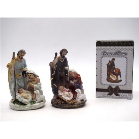 INGROSSO ARTICOLI DI NATALE NATIVITA' SU BASE ROCCIA 8021029132321 PRESEPE E ACCESSORI ACCESSORI PER IL PRESEPE