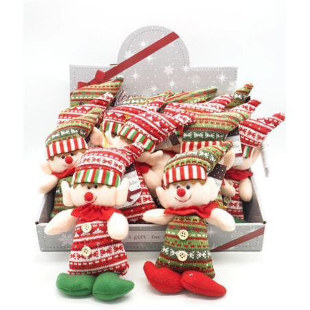 INGROSSO ARTICOLI DI NATALE ELFI NATALIZI 2 COLORI H.25CM 8021029373298 DECORAZIONI NATALIZIE PUPAZZI E GNOMI NATALIZI