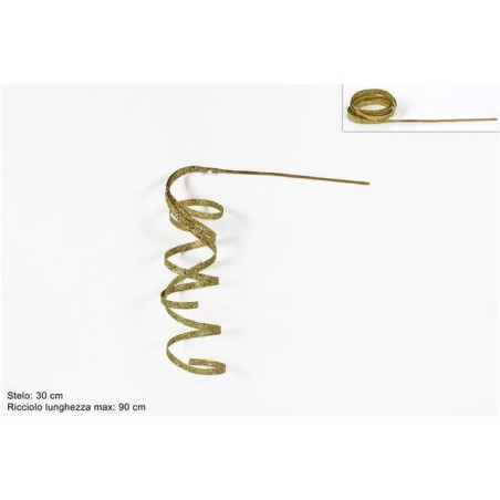 INGROSSO ARTICOLI DI NATALE STELO PENDENTE ORO 8033113033865 ADDOBBI ALBERO NATALE NASTRI NATALIZI PER ADDOBBO