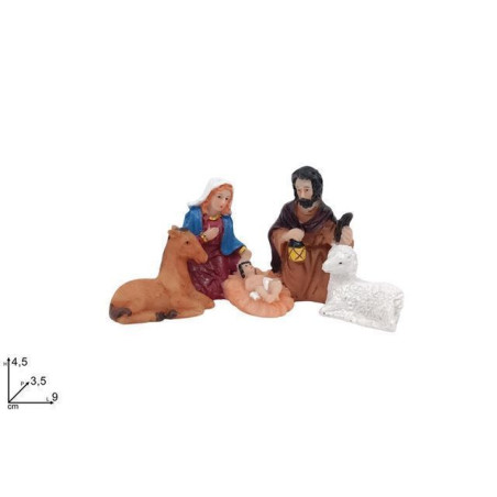 INGROSSO ARTICOLI DI NATALE NATIVITA' 9CM X 4