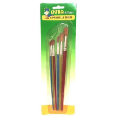 INGROSSO CARTOLERIA PENNELLI TONDI CONFEZIONE 5PZ. 8015550022022 ACCESSORI PITTURA PENNELLI