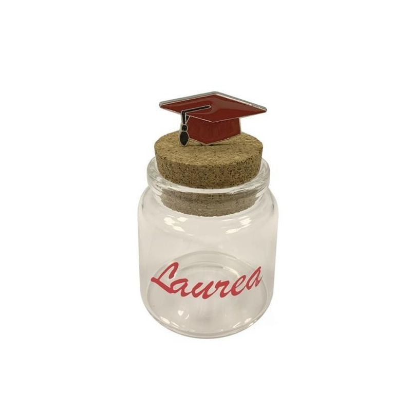 DECORA BARATTOLO LAUREA H.8 pz.6 EAN 8058269847555 INGROSSO BOMBONIERE