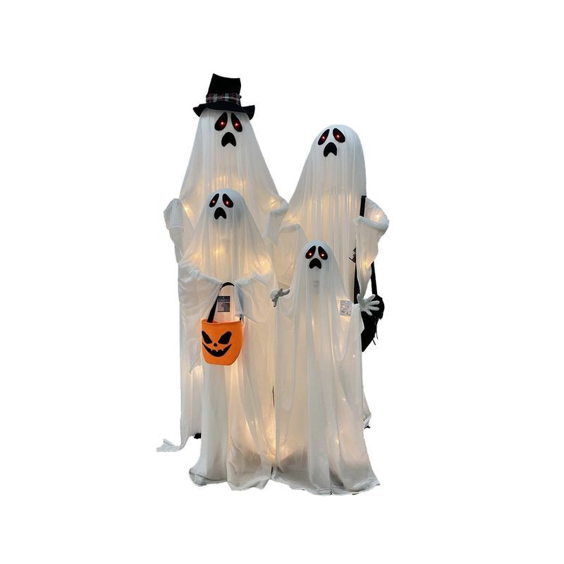 FAMIGLIA FANTASMA C/LED CM.50X20XH16 C/S EAN 8034116487716 INGROSSO DECORAZIONI HALLOWEEN