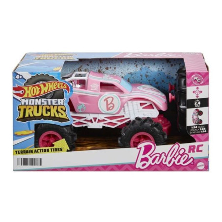 INGROSSO GIOCATTOLI H.W. MONSTER TRUCK BARBIE R/C 1:24 HNV02 0194735149735 MODELLINI RADIOCOMANDATI AUTO CON RADIOCOMANDO