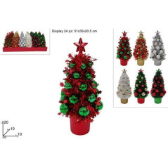 INGROSSO ARTICOLI DI NATALE ALBERELLO 20CM FILI ADDOBBO C/PALLINE 6C 8053482395494 ARTICOLI NATALIZI ALBERI DI NATALE