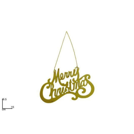 INGROSSO ARTICOLI DI NATALE APPENDINO SCRITTA MERRY CHRISTMAS ORO 8053482265629 ADDOBBI ALBERO NATALE APPENDINI NATALIZI