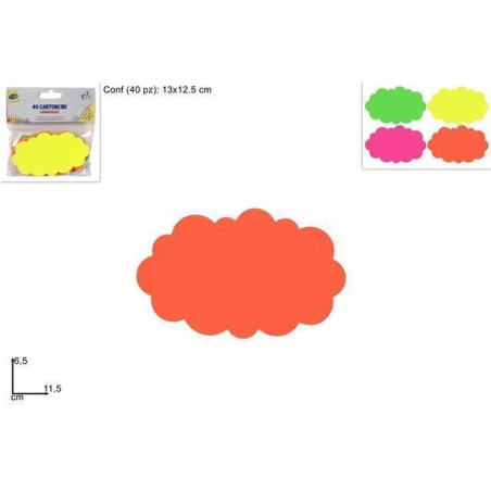 INGROSSO CARTOLERIA CARTONCINO SEGNAPREZZO 40PZ PIC. NUVOLA 8034048452325 ARTICOLI DI CANCELLERIA ETICHETTE LABEL POSTIT