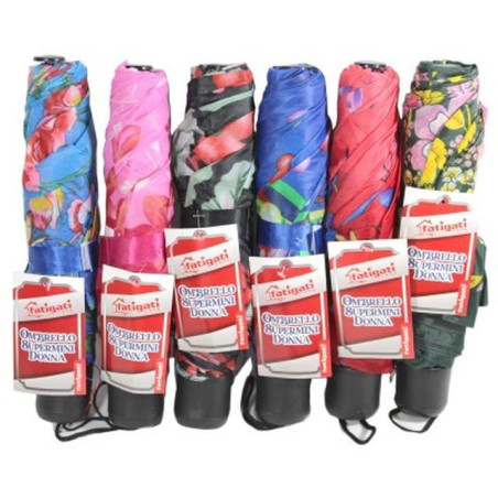INGROSSO OMBRELLO SUPERMINI DONNA 16022 8011690160228 ACCESSORI PIOGGIA OMBRELLI
