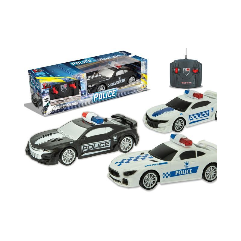 AUTO POLICE 27MHZ 1:24 T CONTROL RADIOC. EAN 8017967672432 INGROSSO AUTO CON RADIOCOMANDO