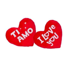 INGROSSO SAN VALENTINO CUSCINO CUORE 32CM TI AMO / J LOVE YOU 8009549264616 REGALI PER SAN VALENTINO FESTA INNAMORATI