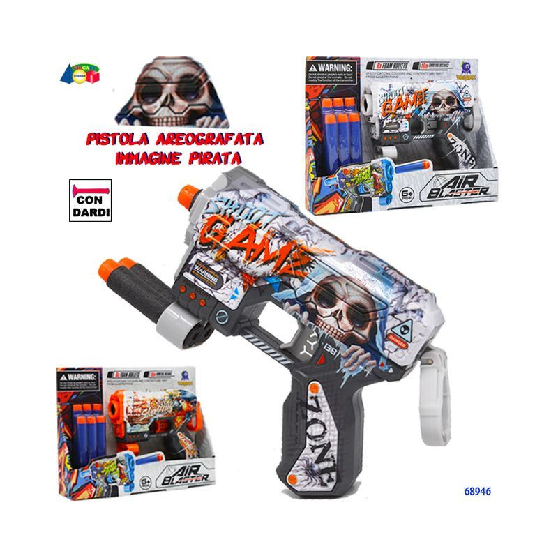 PISTOLA AEREOGRAF. PIRATI SPARA DARDI AS EAN 8055742222595 INGROSSO PISTOLE GIOCATTOLO PISTOLA AEREOGRAF. PIRATI SPARA DARDI AS EAN 8055742222595 INGROSSO PISTOLE GIOCATTOLO