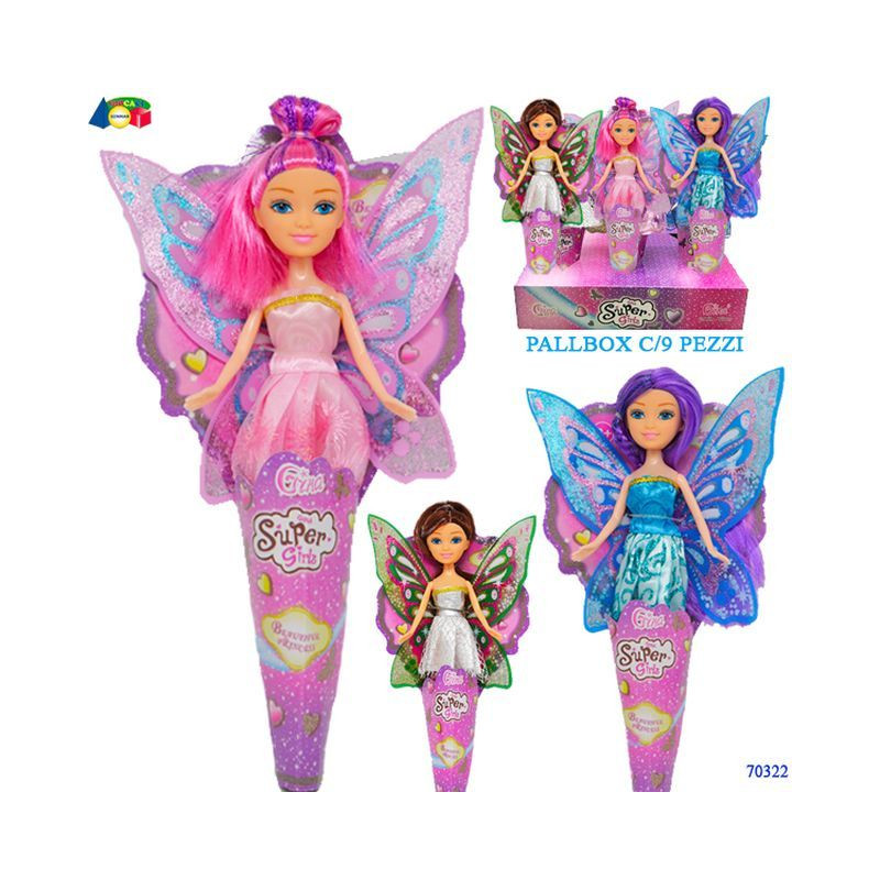 FATINA IN CONO ASS IN PBX EAN 8055742225657 INGROSSO BAMBOLE ECONOMICHE