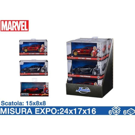 INGROSSO MODELLINI VEICOLI MARVEL 1:32 ASS. 4006333098222 MACCHININE MODELLINI AUTO