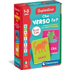 INGROSSO GIOCATTOLI DIDATTICI FLASHCARDS MONTESSORI CHE VERSO FA 16831 8005125168316 GIOCATTOLI DIDATTICI GIOCHI CREATIVI