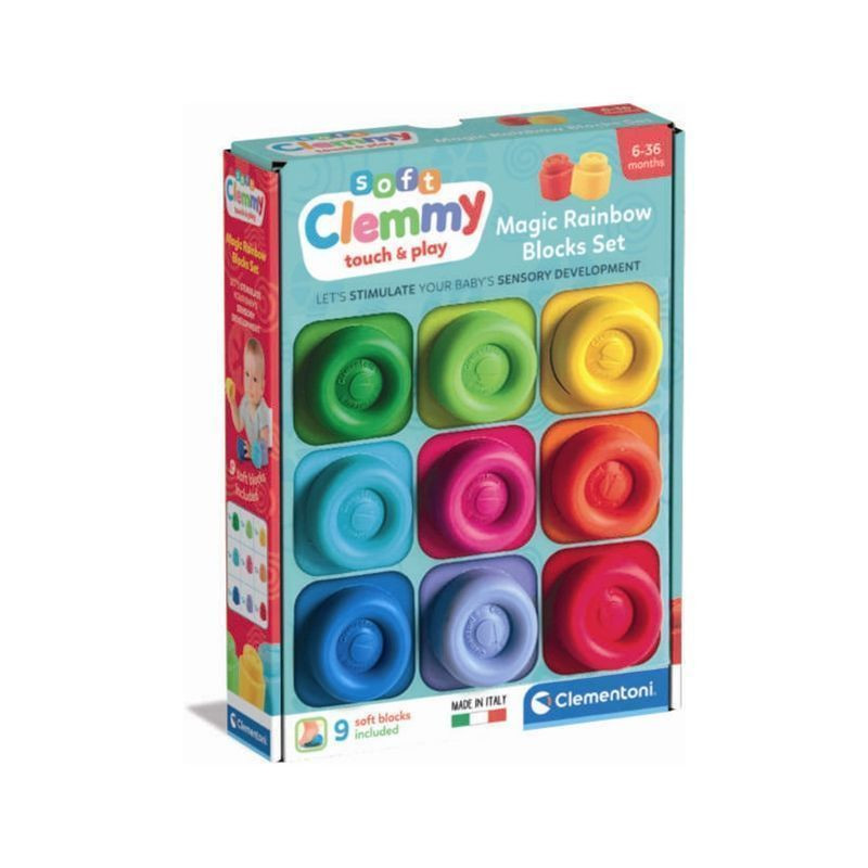 CLEMMY SET 9 BLOCCHI ARCOBALENO 17604 EAN 8005125176045 INGROSSO BABY CLEMENTONI CLEMMY SET 9 BLOCCHI ARCOBALENO 17604 EAN 8005125176045 INGROSSO BABY CLEMENTONI