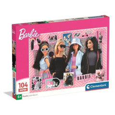 INGROSSO GIOCATTOLI DIDATTICI PUZZLE PZ.104 SUPER BARBIE 25008 8005125250080 GIOCHI PUZZLE PER BIMBI