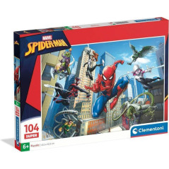 INGROSSO GIOCATTOLI DIDATTICI PUZZLE PZ.104 SUPER SPIDER MAN 25014 8005125250141 GIOCHI PUZZLE PER BIMBI