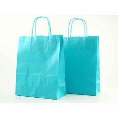 CARTOLERIA SHOPPER CARTA CM.54X14X45 AZZURRO NEW 8029307081491 CONFEZIONI REGALO SACCHETTI E SHOPPER REGALO