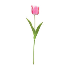 CASALINGHI TULIPANO BIANCO E FUCSIA POLIES. PLAST. 8056001137216 ARTICOLI PER LA CASA FIORI FINTI D'ARREDO