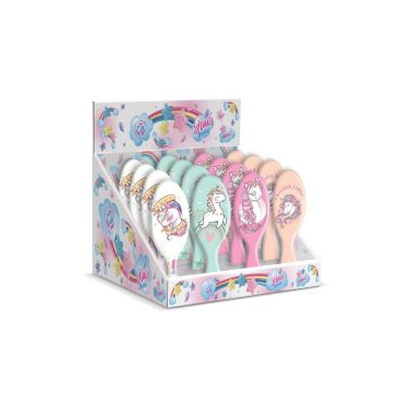 SPAZZOLA CAPELLI UNICORNO OVALE EAN 8057502405910 INGROSSO SPAZZOLE E PETTINI