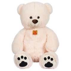 ORSO PANNA 80CM BIANCHINO C/ZAMPE RICAM. EAN 8009549298956 INGROSSO PELUCHE MORBIDOSI