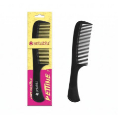 PETTINE CON MANICO DENTI MEDI NERO EAN 8054794039717 INGROSSO SPAZZOLE E PETTINI