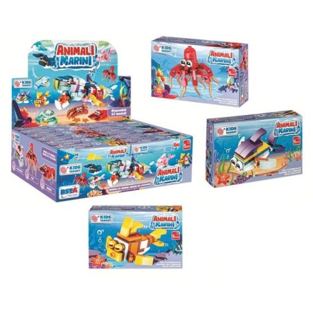 COSTRUZIONI POCKET ANIMALI MARINI 12 ASS EAN 8004817121066 INGROSSO GIOCHI DA EDICOLA
