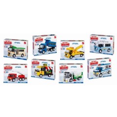 SET COSTRUZIONI 8 AUTO ASSORTITE EAN 8004817121073 INGROSSO GIOCHI DA EDICOLA