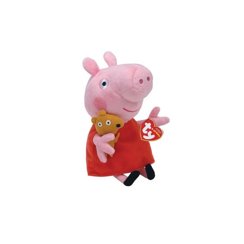 BEANIE PEPPA PIG 20CM EAN 0008421461288 INGROSSO PELUCHE TY
