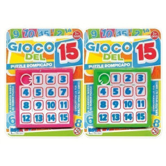PUZZLE ROMPICAPO GIOCO DEL 15 BL. EAN 8004817111487 INGROSSO GIOCHI DA EDICOLA