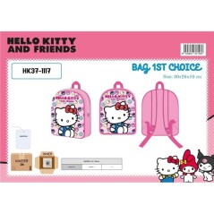 ZAINO 1 TASCA 30X26X10 HELLO KITTY EAN 8435631377436 INGROSSO ZAINI SCUOLA