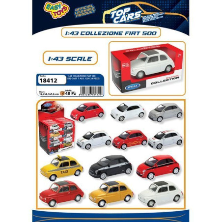 FIAT 500 1:43 7 ASS. EAN 8055386184129 INGROSSO MODELLINI AUTO