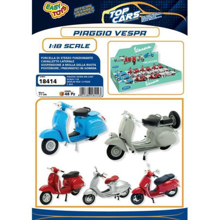 VESPA 1:18 5 ASS. EAN 8055386184143 INGROSSO MODELLINI AUTO