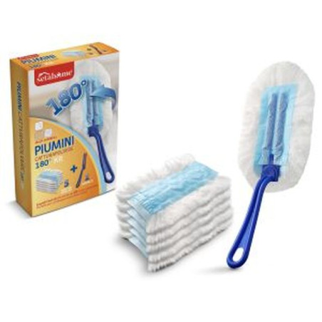 PIUMINO CATTURAPOLVERE 5PZ+MANICO EAN 8054794032336 INGROSSO ACCESSORI PULIZIA