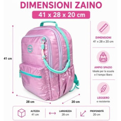 ZAINO SOFTLY LILLA 41X28X20CM EAN 8023650059510 INGROSSO ZAINI SCUOLA