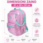 ZAINO SOFTLY LILLA 41X28X20CM EAN 8023650059510 INGROSSO ZAINI SCUOLA