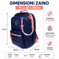 ZAINO SOFTLY BLUE 41X28X20CM EAN 8023650059633 INGROSSO ZAINI SCUOLA