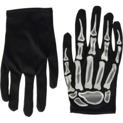 GUANTI CON OSSA MANI EAN 8422971077102 INGROSSO SET TRAVESTIMENTI HALLOWEEN