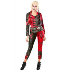 COSTUME ADULTO HARLEY QUINN SQ2 TG. S EAN 0883028452279 INGROSSO COSTUMI HALLOWEEN ADULTI