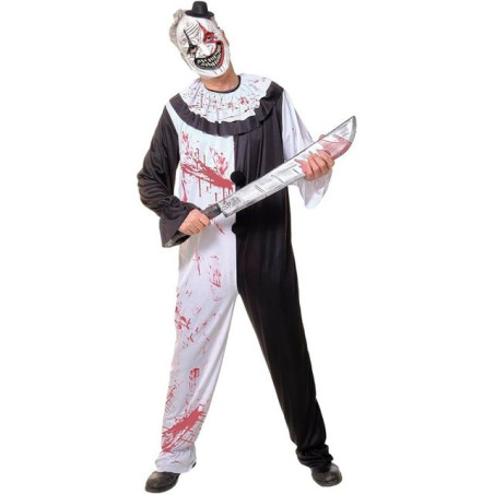 COSTUME ADULTO PAGLACCIO SPIETATO EAN 8422971089181 INGROSSO COSTUMI HALLOWEEN ADULTI