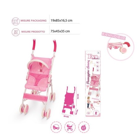 EVA COLLECTION PASSEGGINO XL C/CAPOTTINA EAN 8058753931487 INGROSSO BAMBOLE PUBBLICIZZATE